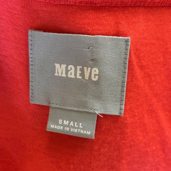 Anthropologie Maeve Coral Caye Scalloped Dress - Picture 8 of 8